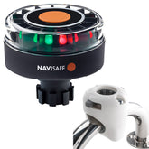 Navisafe Navilight Tricolor 2NM w/Navibolt Base & Rail Mount - White 342KIT3